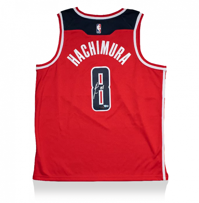 icons Rui Hachimura Signed Washington Wizards Red Swingman Jersey