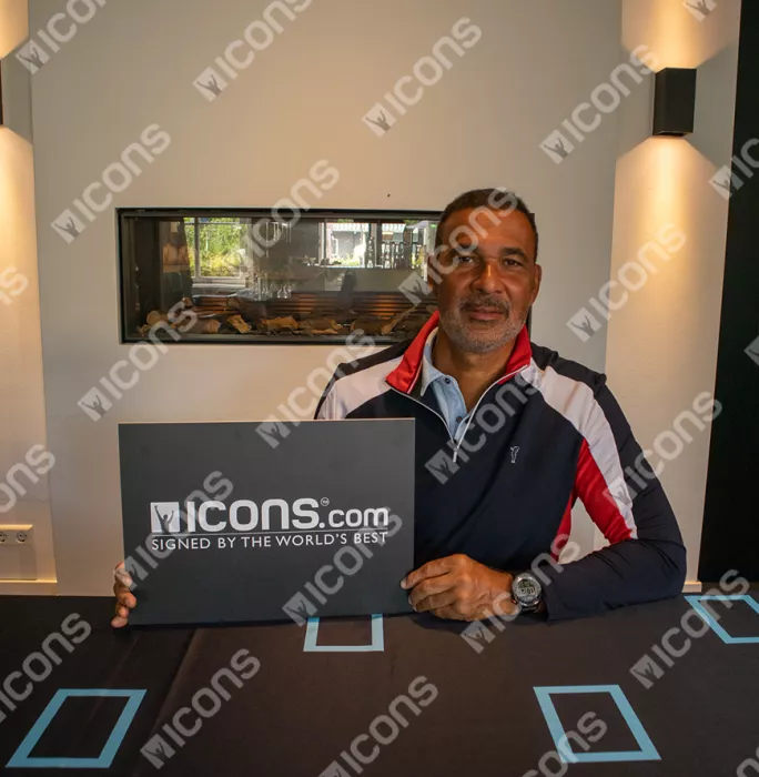 Icons Ruud Gullit Back Signed Netherlands Retro 1988 Home Shirt In Hero Frame: Option 1