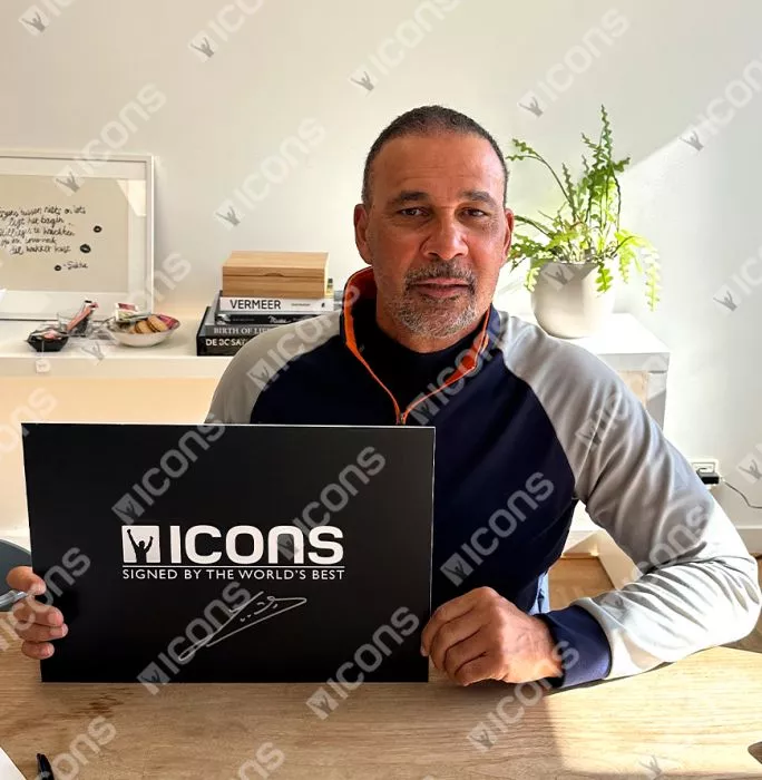 Icons Ruud Gullit Official Ballon D'Or™ Signed And Hero Framed AC Milan 1988 Home Shirt: 1987 Winner Edition