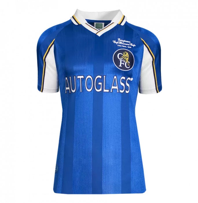 Icons Ruud Gullit Official Chelsea FC Signed And Framed 1998 ECWC Shirt