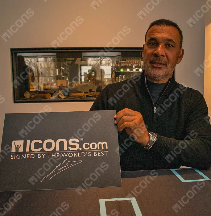 Icons Ruud Gullit Official Chelsea FC Signed And Framed Original Tribute Artwork: Blues Icon