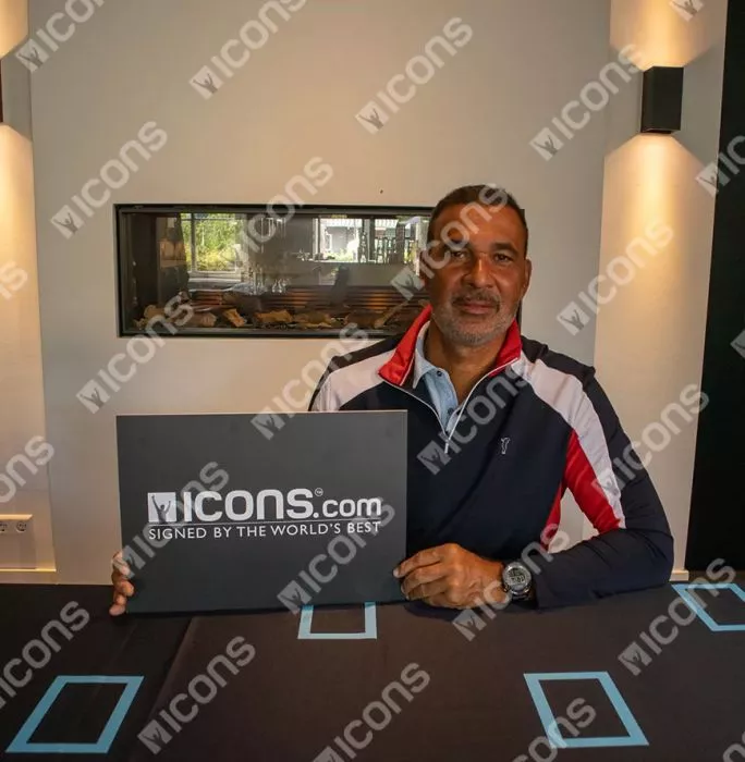 Icons Ruud Gullit Official FIFA World Cup™ Back Signed And Framed Netherlands Retro 1988 Home Shirt