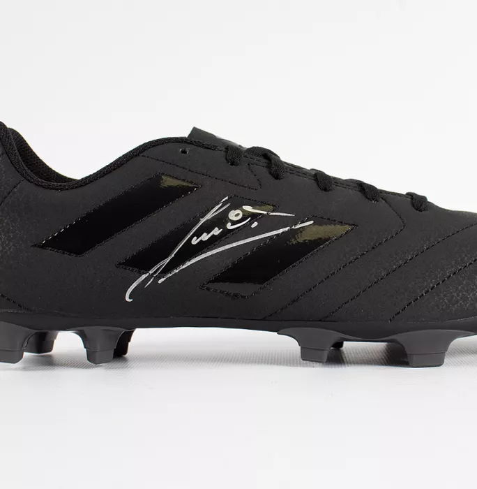 Icons Ruud Gullit Signed Black Adidas Blackout Boot