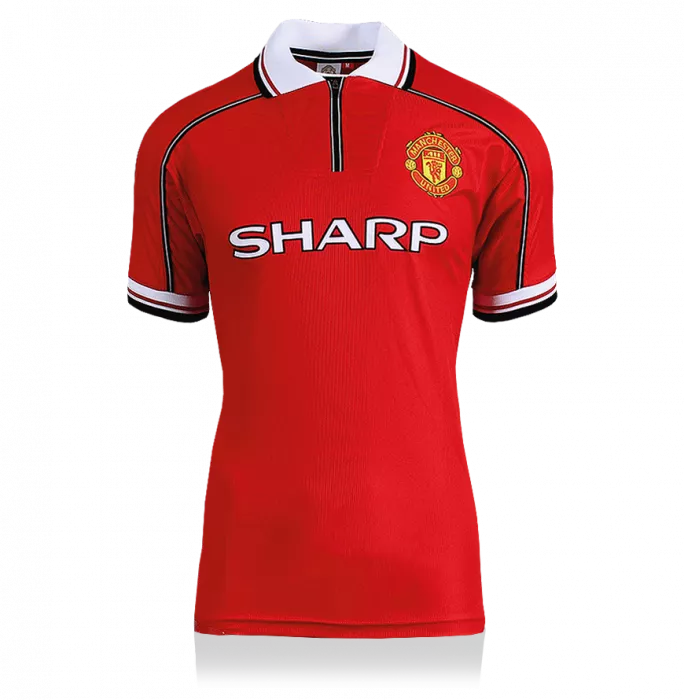 Icons Ryan Giggs Back Signed Manchester United 1999 Home Shirt In Hero Frame: Option 1