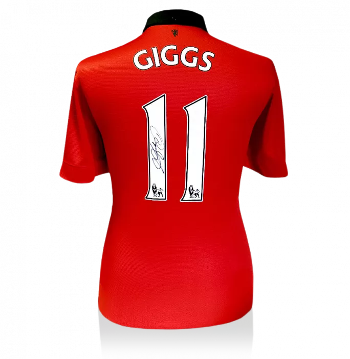 Icons Ryan Giggs Back Signed Manchester United 2013-14 Home Shirt