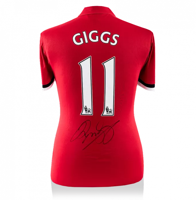 Icons Ryan Giggs Back Signed Manchester United 2017-18 Home Shirt
