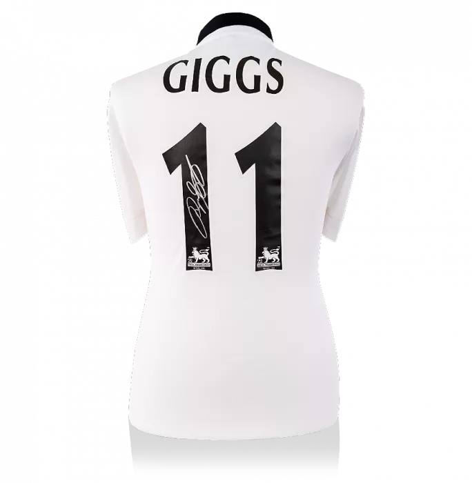 icons Ryan Giggs Back Signed Modern Manchester United Away Shirt