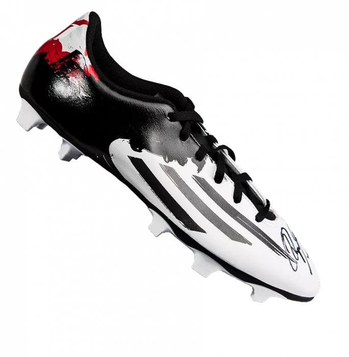 Icons Ryan Giggs Signed Black And White Adidas Boot