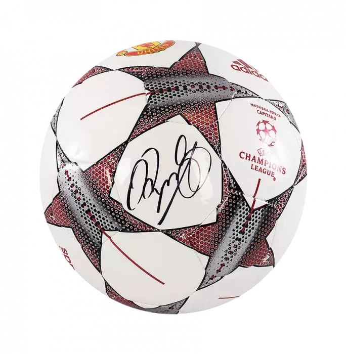 icons Ryan Giggs Signed Manchester United Branded UEFA Champions League Football