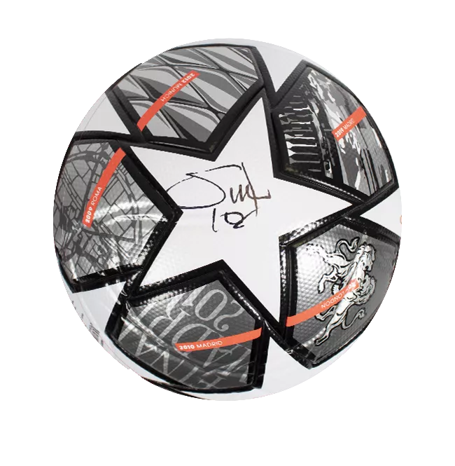 Icons Sadio Mane Signed UEFA Champions League Football In Acrylic Case