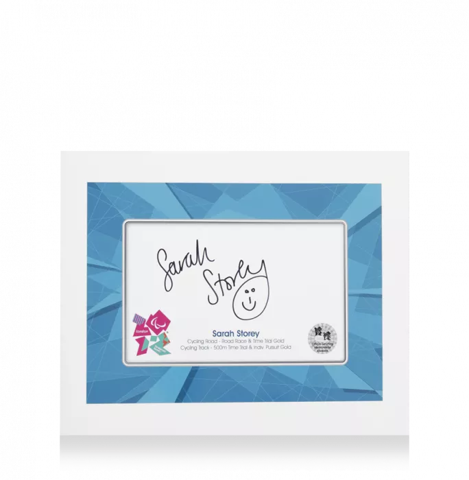 Icons Sarah Storey Signed London 2012 Olympics Card
