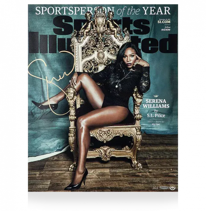 Icons Serena Williams Signed Sports Illustrated Cover Print: Sportsperson Of The Year
