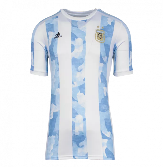 Icons Sergio Aguero Back Signed Argentina 2020 Home Shirt