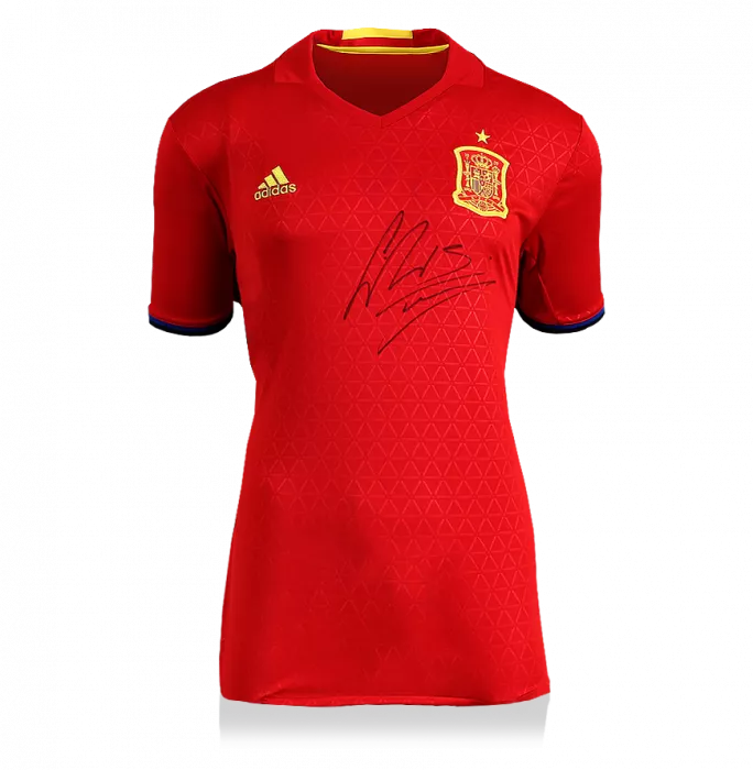 icons Sergio Ramos Front Signed Spain 2018 Home Shirt