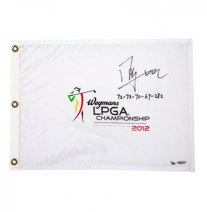icons Shanshan Feng Signed 2012 LPGA Championship Pin Flag