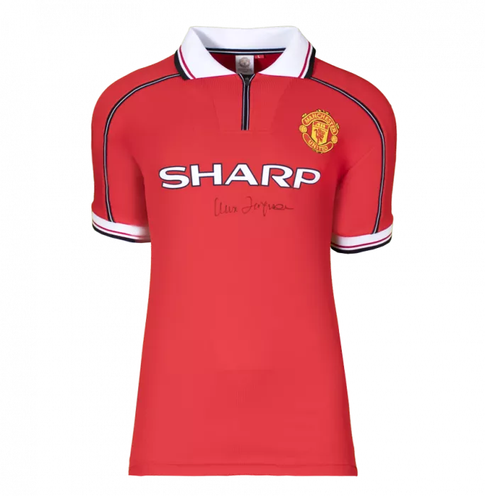 Icons Sir Alex Ferguson & David Beckham Signed Manchester United Home Shirts In Classic Dual Frame