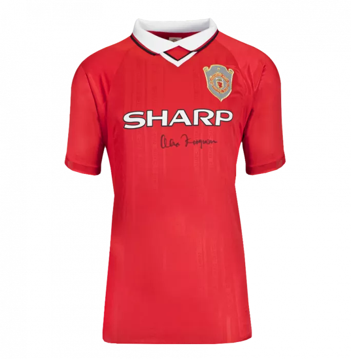 Icons Sir Alex Ferguson Front Signed Manchester United 1999 UEFA Champions League Shirt In Classic Frame