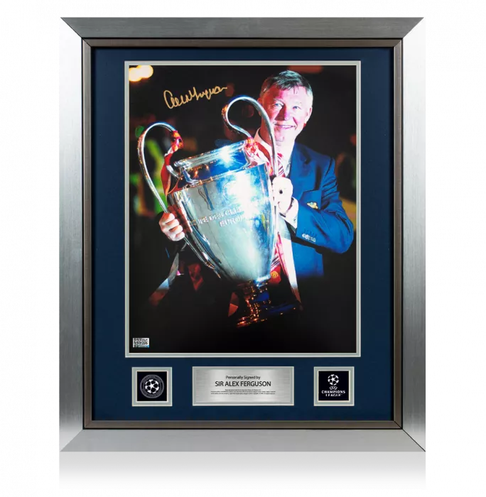 icons Sir Alex Ferguson Official UEFA Champions League Signed and Framed Manchester United Photo: 2008 UEFA Champions League Winner