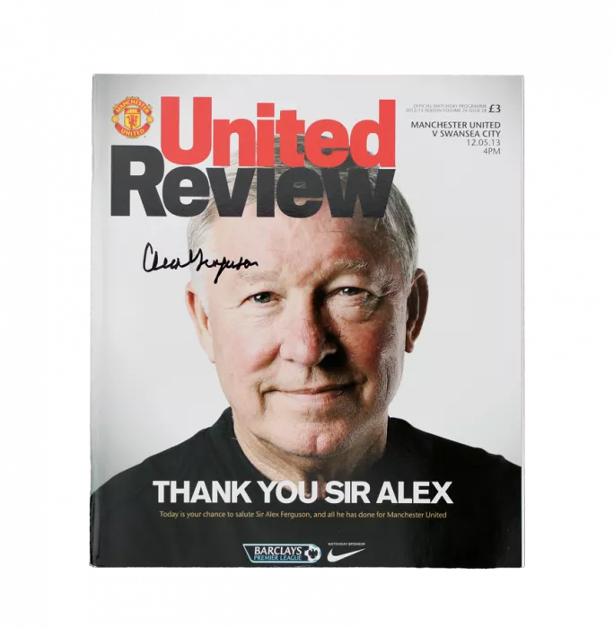Icons Sir Alex Ferguson Signed And Framed Programme: Manchester United Last Game