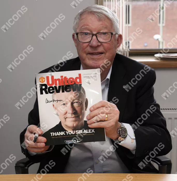 Icons Sir Alex Ferguson Signed And Framed Programme: Manchester United Last Game