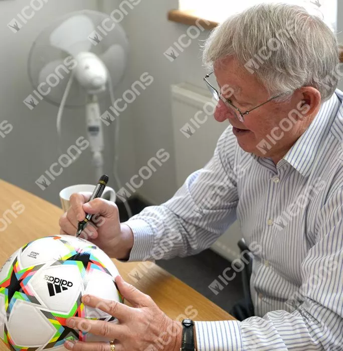 Icons Sir Alex Ferguson Signed UEFA Champions League Football