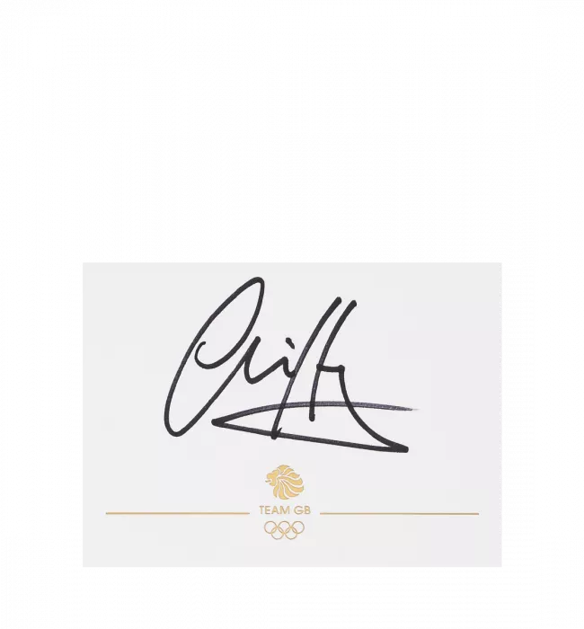 Icons Sir Chris Hoy Signed Team GB Card And Photo Frame: Option 1