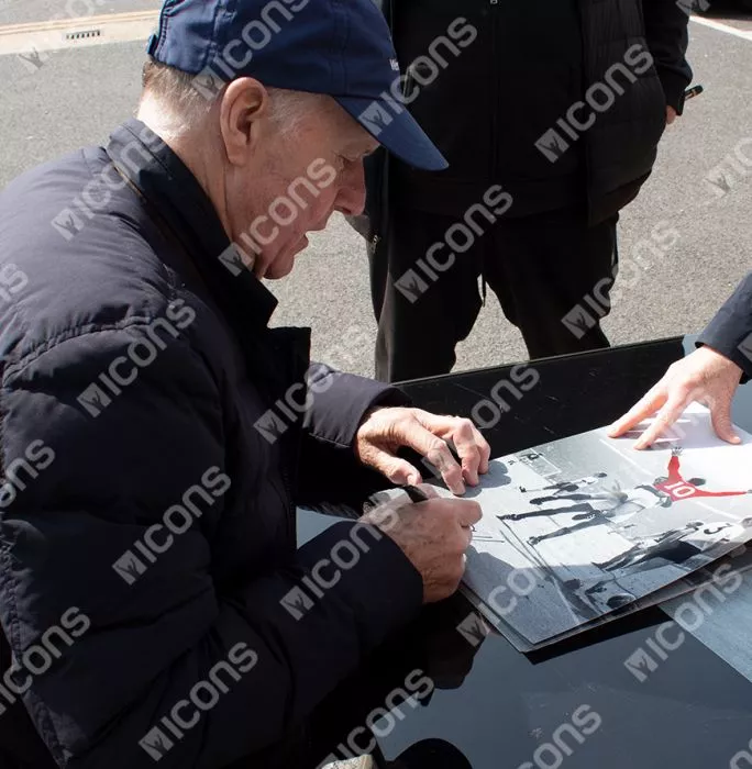 Icons Sir Geoff Hurst Official 1966 FIFA World Cup™ Signed And Framed England Photo: 1966 Final Hat-Trick
