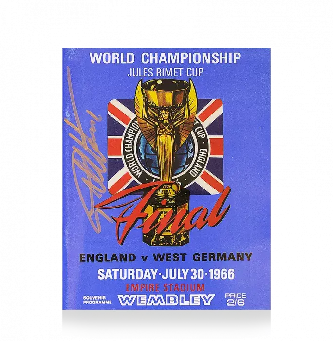 icons Sir Geoff Hurst Signed 1966 FIFA World Cup Final Matchday Programme