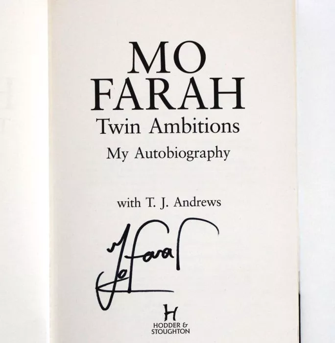 Icons Sir Mo Farah Signed Book: Twin Ambitions – My Autobiography