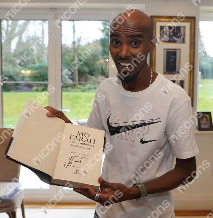Icons Sir Mo Farah Signed Book: Twin Ambitions – My Autobiography