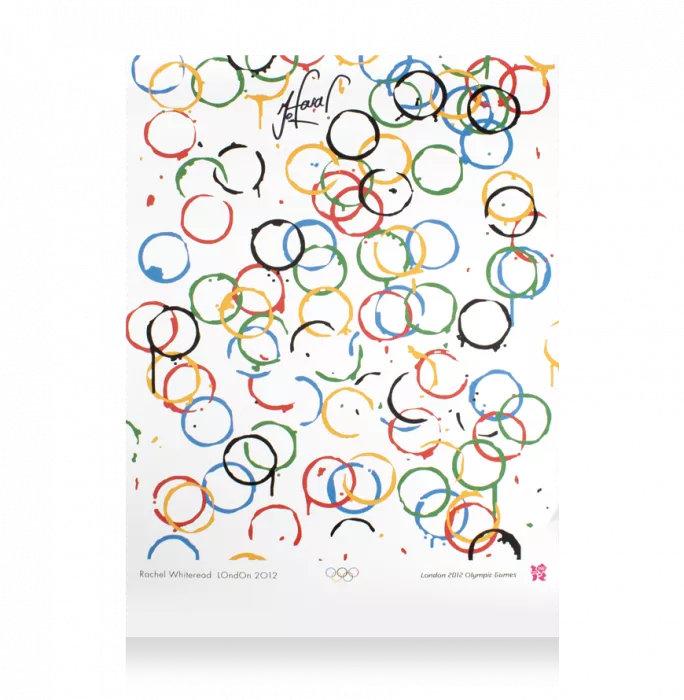 icons Sir Mo Farah Signed London 2012 Olympics Art Poster