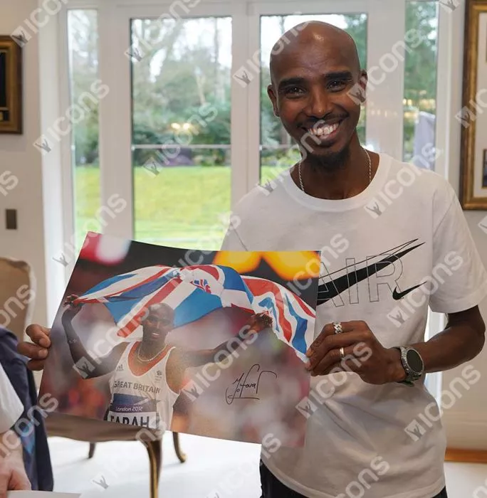 Icons Sir Mo Farah Signed Photo: London 2012 Men's 5 000m Gold