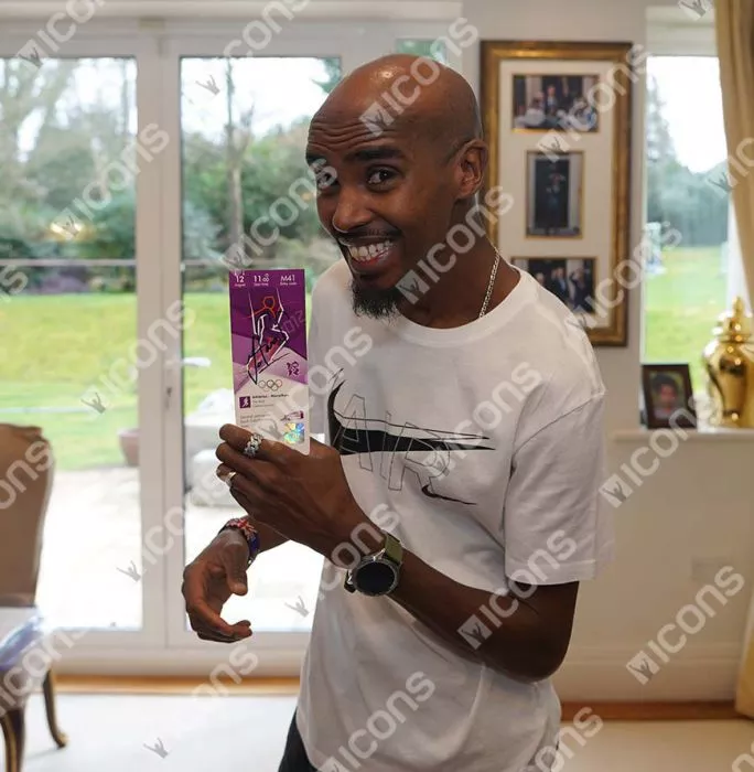 Icons Sir Mo Farah Signed Ticket: London 2012 Marathon