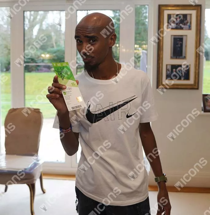 Icons Sir Mo Farah Signed Ticket: London 2012 Olympic Park Access