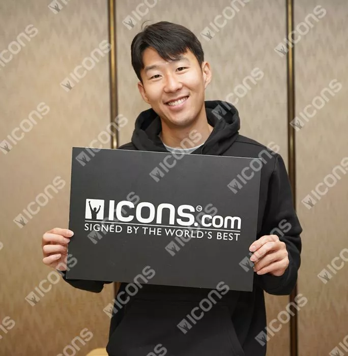 Icons Son Heung-min Back Signed Tottenham Hotspur 2020-21 Home Shirt In Hero Frame: Option 1