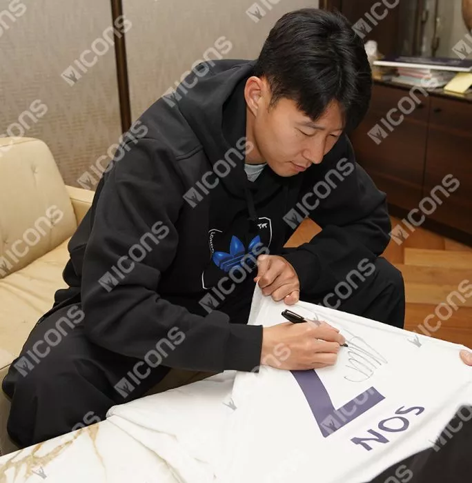Icons Son Heung-min Back Signed Tottenham Hotspur 2022-23 Home Shirt - Match Issue