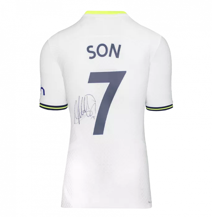 icons Son Heung-min Back Signed Tottenham Hotspur 2022-23 Home Shirt - Match Issue