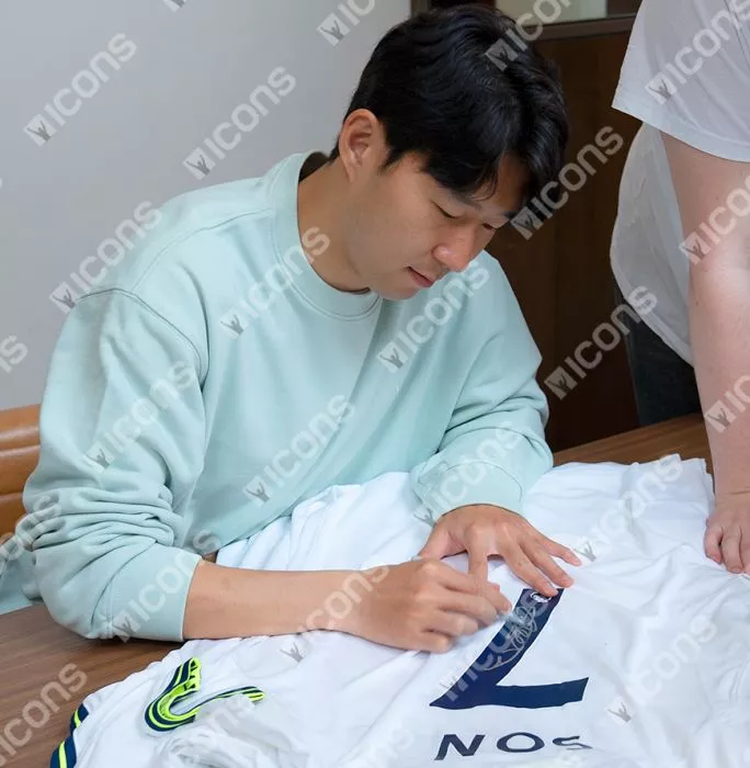 Icons Son Heung-min Back Signed Tottenham Hotspur 2022-23 Home Shirt