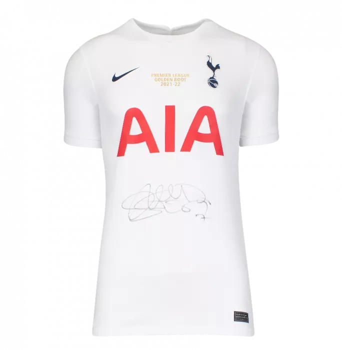icons Son Heung-min Front Signed Tottenham Hotspur 2021-22 Home Shirt: 2021-22 Premier League Golden Boot Edition