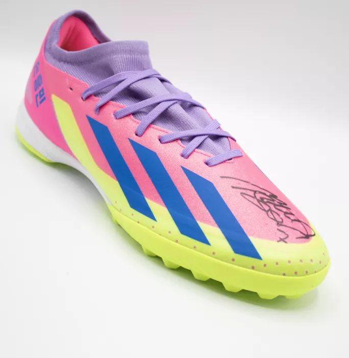 Icons Son Heung-min Signed Adidas Crazyfast HMS Astro Boot In Bubble Frame: Option 1