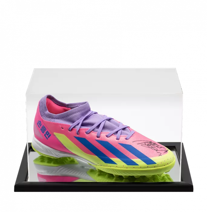 icons Son Heung-min Signed Adidas Crazyfast HMS Astro Boot In Acrylic Case