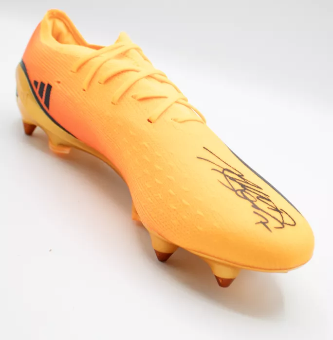 Icons Son Heung-min Signed Adidas X Speedportal .1 Boot In Bubble Frame: Option 1