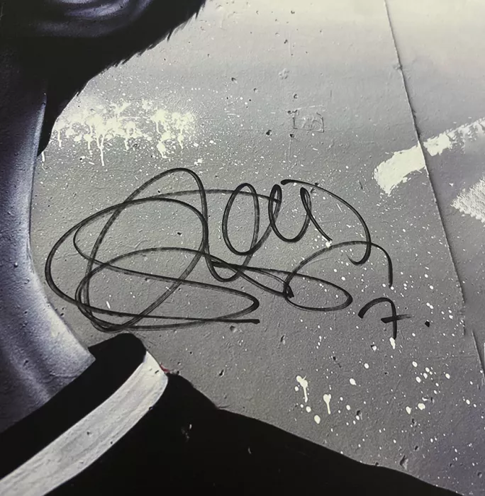Icons Son Heung-min Signed And Framed MurWalls Limited Edition Graffiti Art - Black & White Celebration
