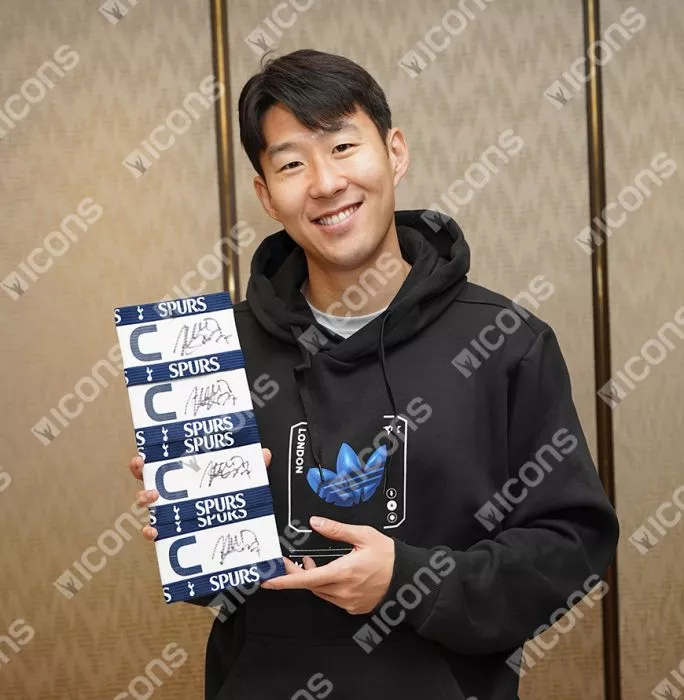 Icons Son Heung-min Signed And Framed Tottenham Hotspur Captain's Armband