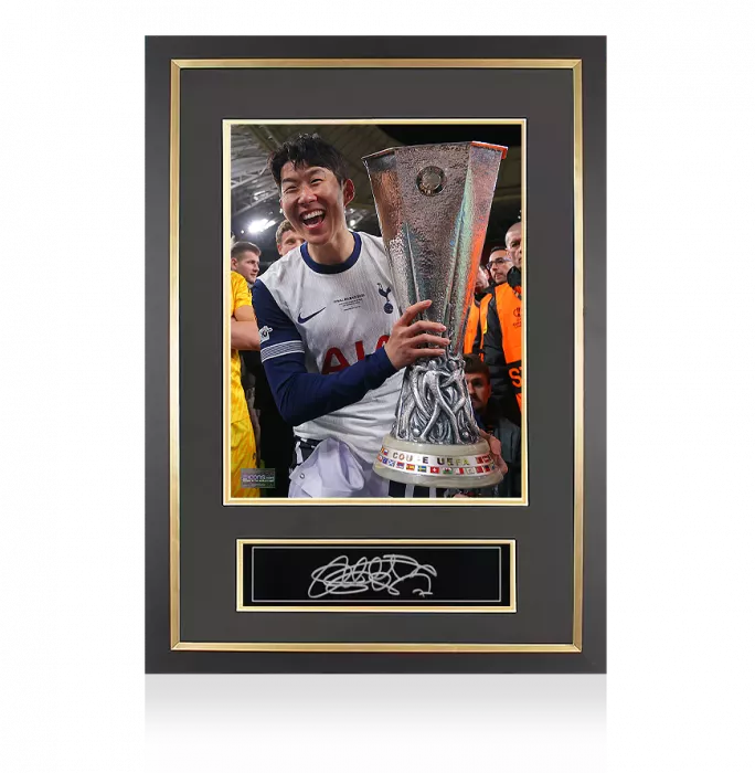 Icons Son Heung-min Signed Plaque And Photo Frame: 2025 UEFA Europa League Winner