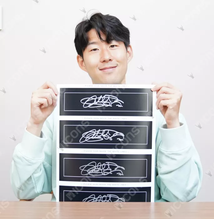 Icons Son Heung-min Signed Plaque And Photo Frame: Spurs Hero