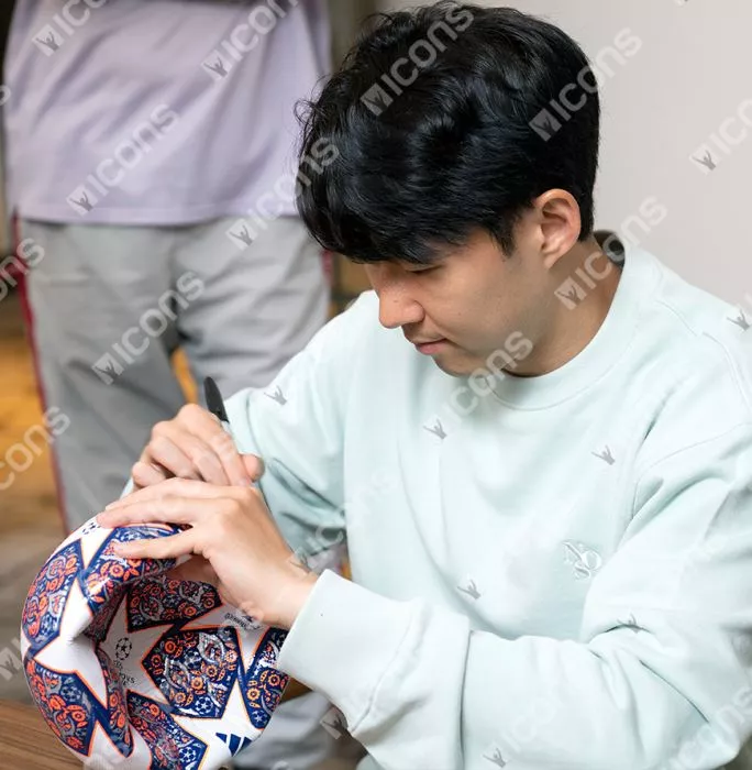Icons Son Heung-min Signed UEFA Champions League Football