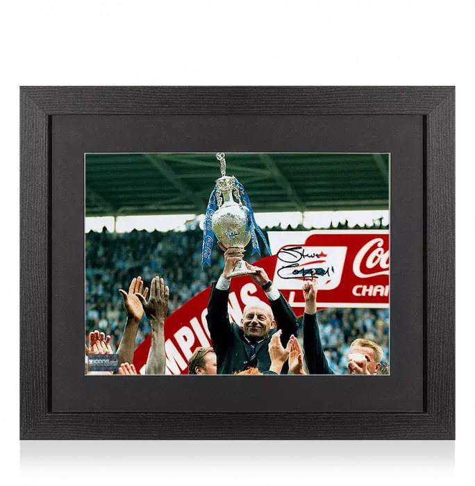 Icons Steve Coppell Signed Reading Photo In Black Wooden Frame: Coca-Cola Championship Winner 2005-06