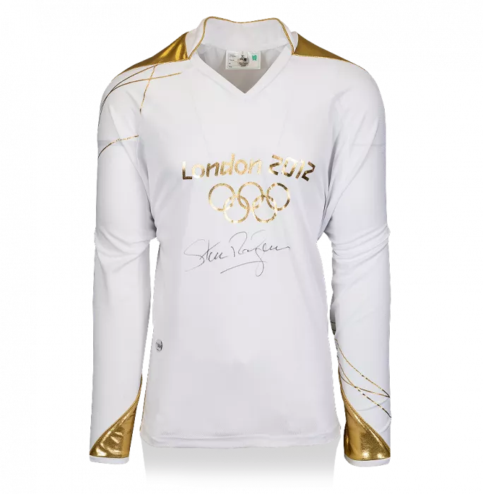 icons Steve Redgrave Signed London 2012 Olympics Torch Bearer Shirt