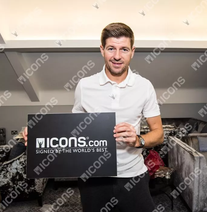 Icons Steven Gerrard And Xabi Alonso Dual Signed Liverpool FC 2005 Home Shirt In Deluxe Packaging